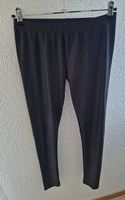 Leggins, Hose, Leggings, glänzender Stoff, pants, lange hose