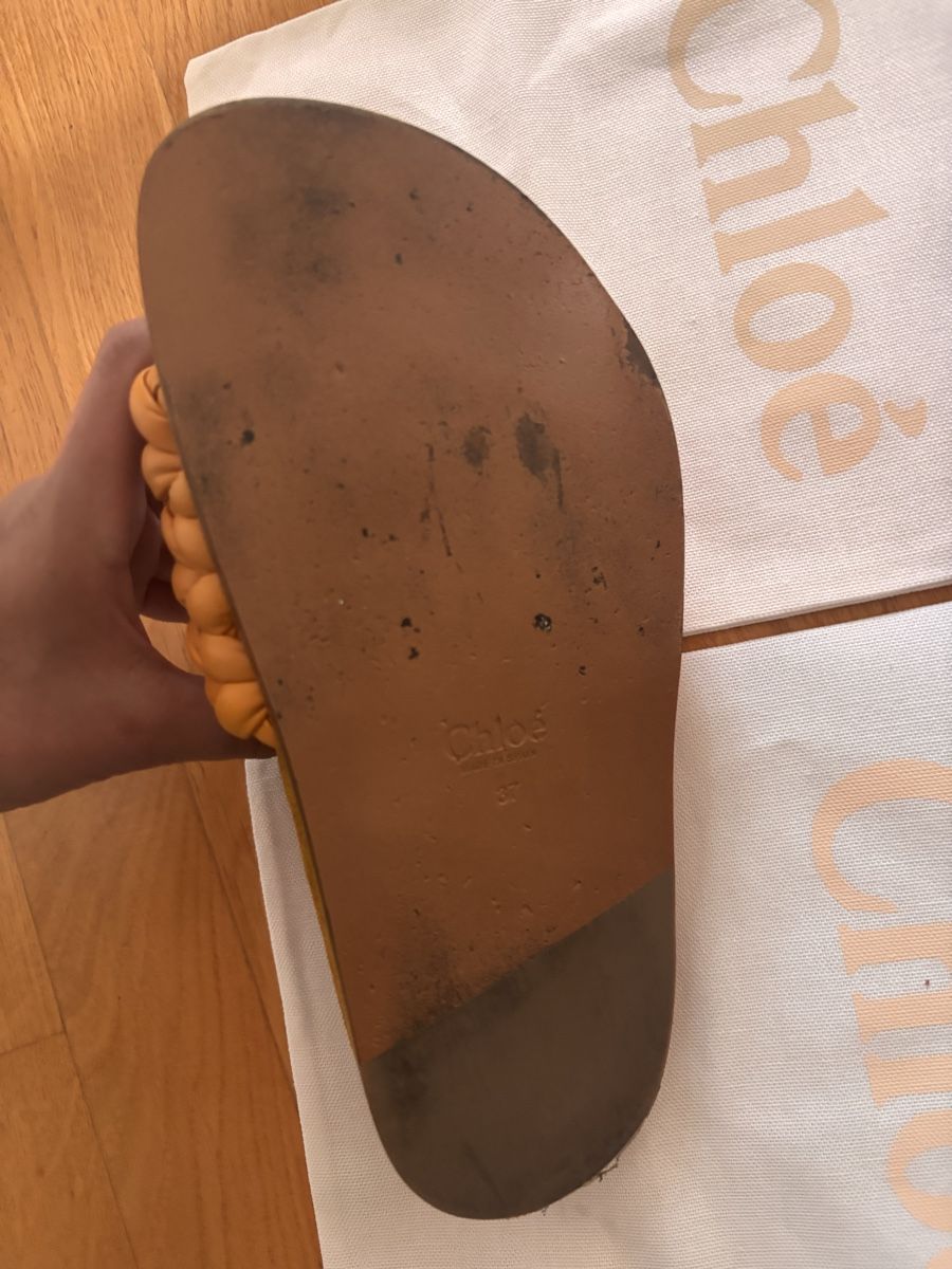 Chloé Scarpe da donna: Chloé Braided Leather Slides Orange Size 37 Summer! – Usato da Fribourg venduto da aix_fs82 2