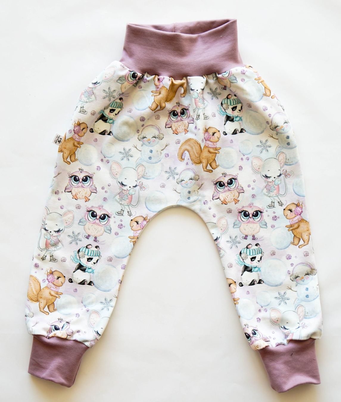 Pantaloni: Sweat Pumphose mit Eulen/Panda/Eichhörnchen Gr.80/86 - NEU – Nuovo e nell'imballaggio originale da Zürich venduto da sambaum 1