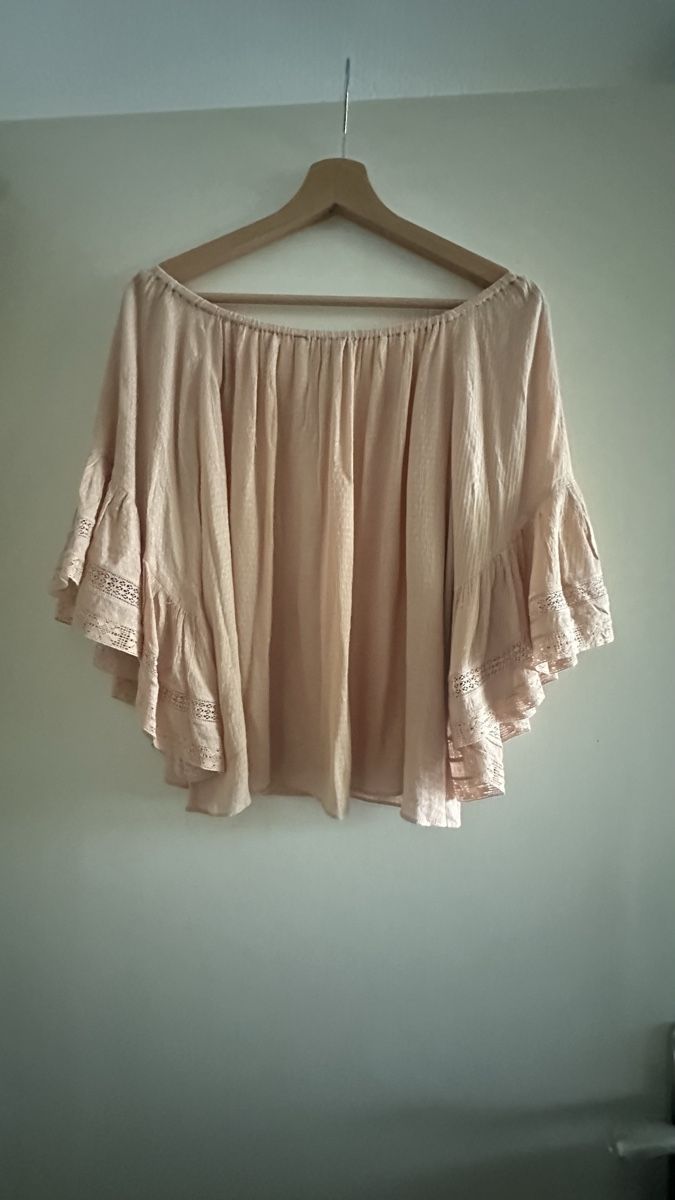 Zara Chemisiers: Zara Boho Bluse Altrosa Gr. L Off Shoulder Sommer – D'occasion à Winterthur par whatdreamz 1