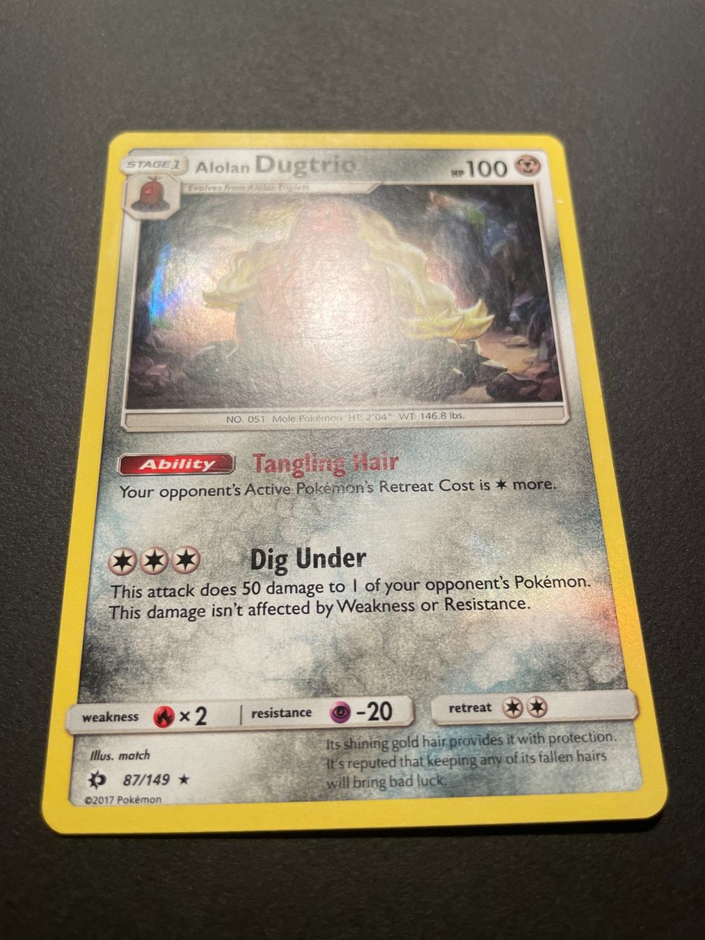 Pokémon Carte collezionabili: Alolan Dugtrio Sun & Moon Base Set 87/149 Reverse Holo – Usato da Zürich venduto da pokemon_cards 1