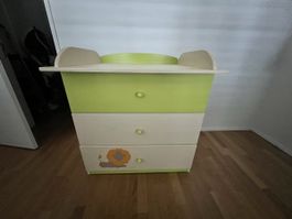 Wickelkommode mit Aufsatz 90x70x90 