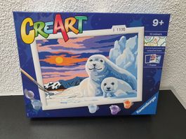 Neu - Ravensburger - CreArt - Malen nach Zahlen - Robbe