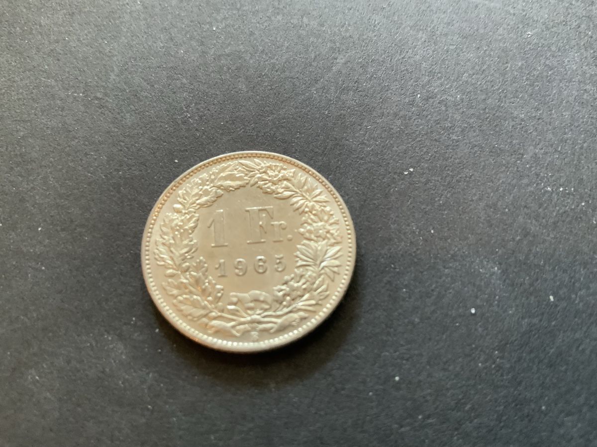Alle Münzen: 1965 EINFRÄNKLER SILBER  – Gebraucht aus Beinwil am See von Ricri