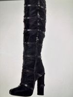Tom Ford Ponyhair Leather heeled boots