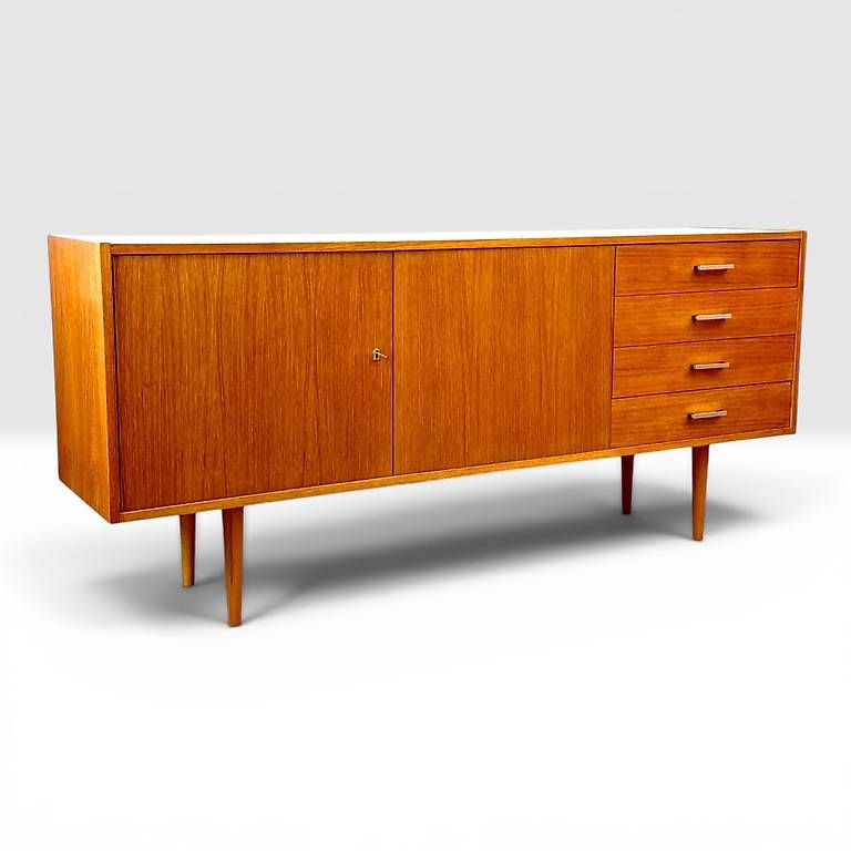Commodes: Mid Century teak Sideboard by Wohnbedarf – D'occasion à basel par vintory.ch 2