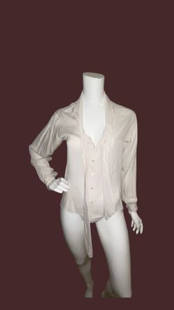 Saint Laurent Seidenbluse, Gr. 38 - Zeitloser Klassiker!
