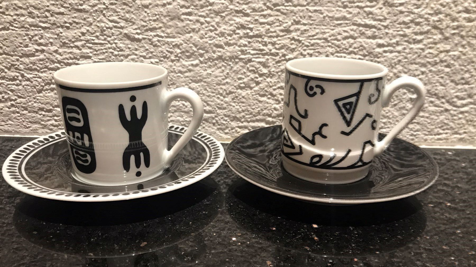 Tazze: Black & White Espressotassen – Usato da Niederweningen venduto da baghirac