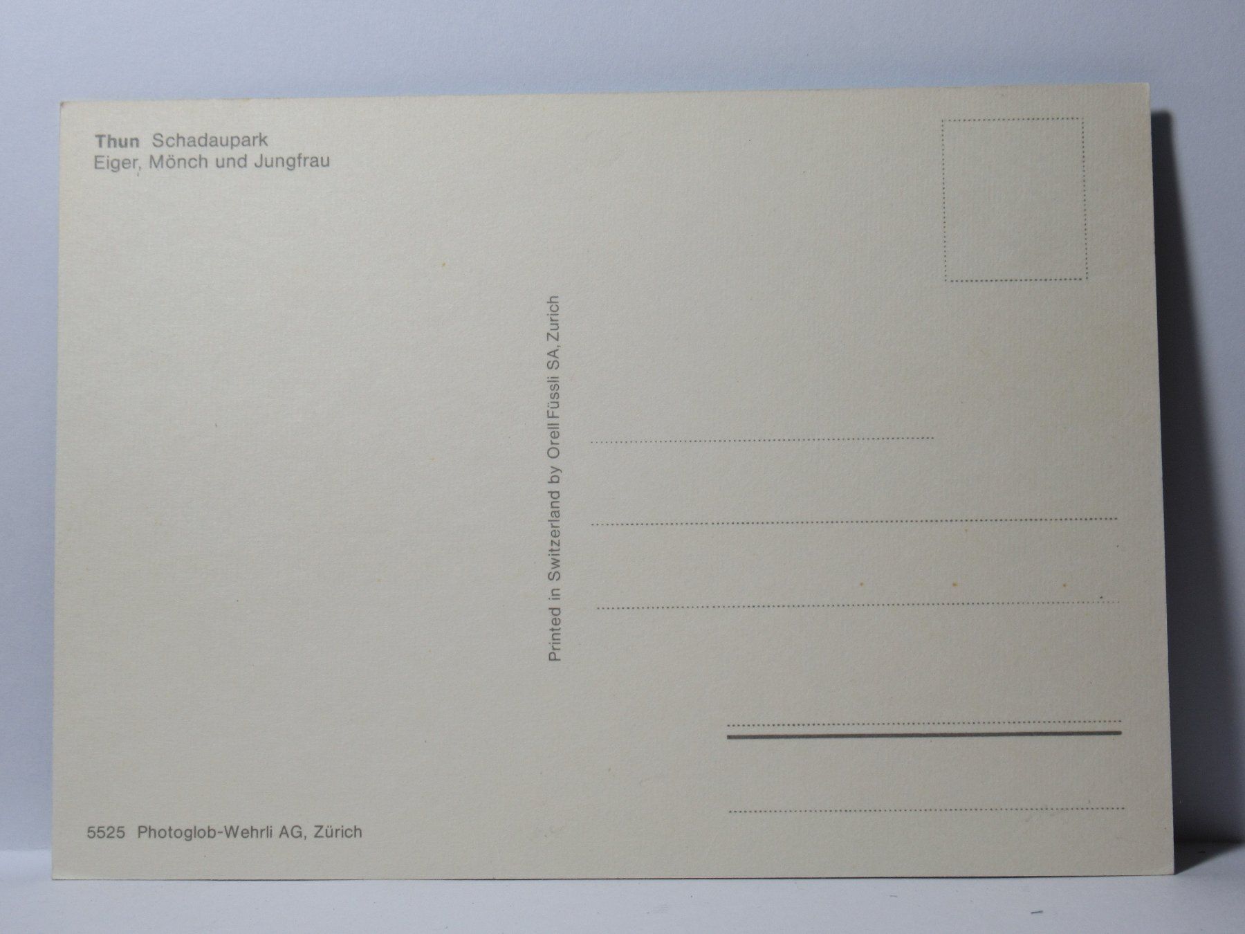 Cartoline postali: Thun , Schadaupark , Schiff – Nuovo (secondo la descrizione) da Grenchen venduto da Bluemchen1900 1