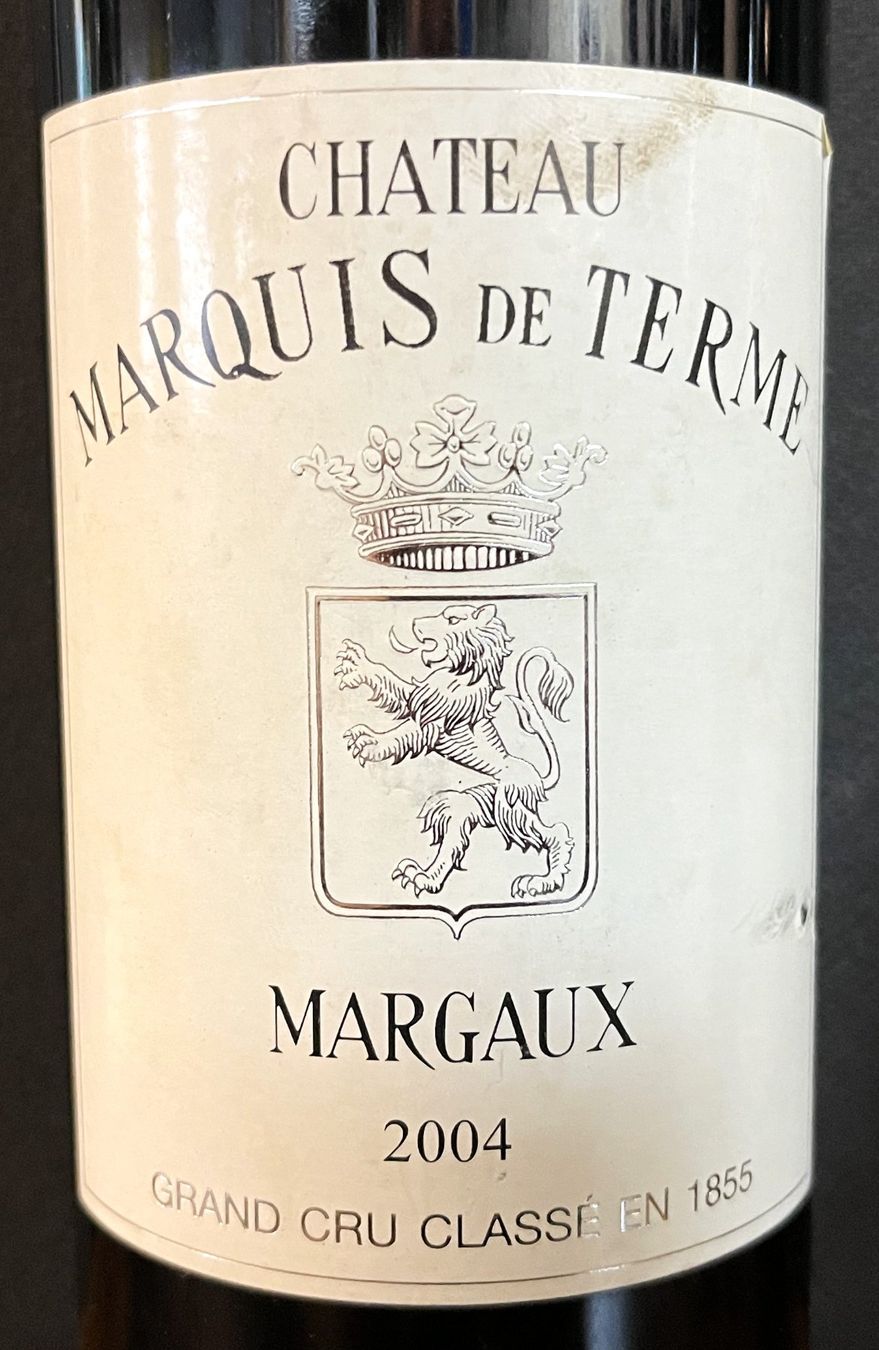 Vino: Château Marquis De Terme 2004 – Nuovo e nell'imballaggio originale da Oftringen venduto da Vucki 1