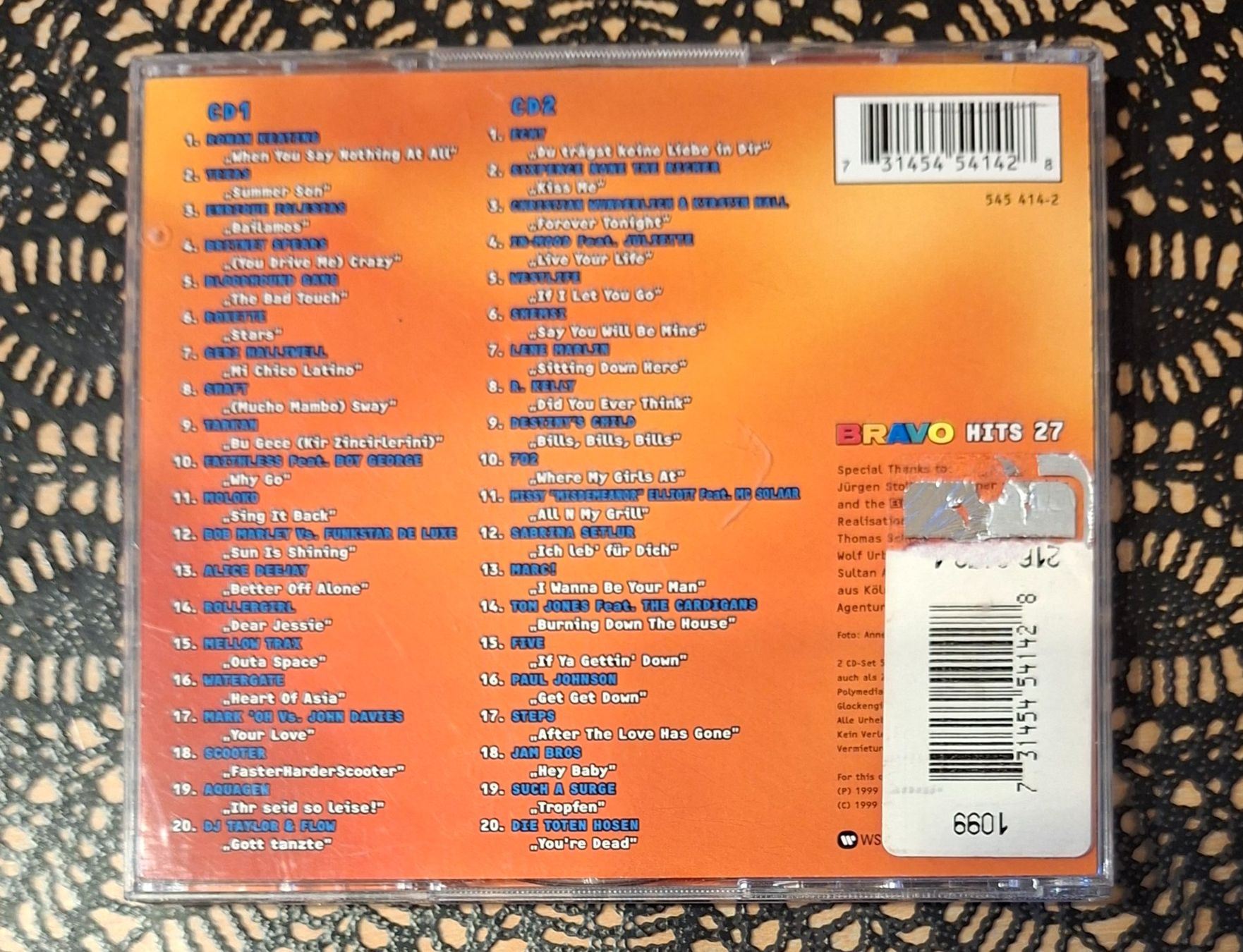 CD: Bravo Hits 27, Doppel CD, 1999, Hit Compilation, Sampler – Usato da Amriswil venduto da Celini3 1