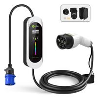 ZENCAR EVSE Typ 2 Ladekabel 7,4 kW 32A CEE blau