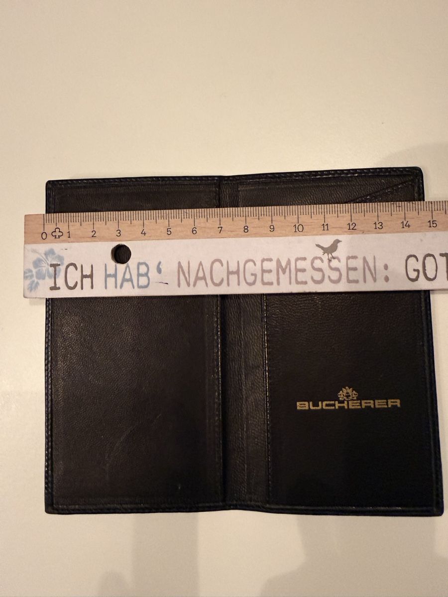 Bucherer Portafogli: Bucherer Black Leather Wallet Card Holder - Pristine! – Usato da Zürich venduto da andreamt 1