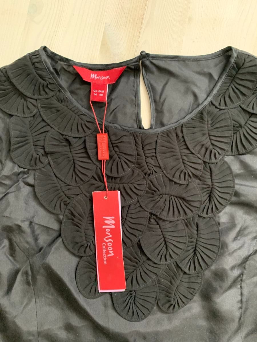 Blusen: Seidentop, Grösse 42, schwarz, 100% Seide / Monsoon – Neu und originalverpackt aus Hinteregg von GARANTA 5