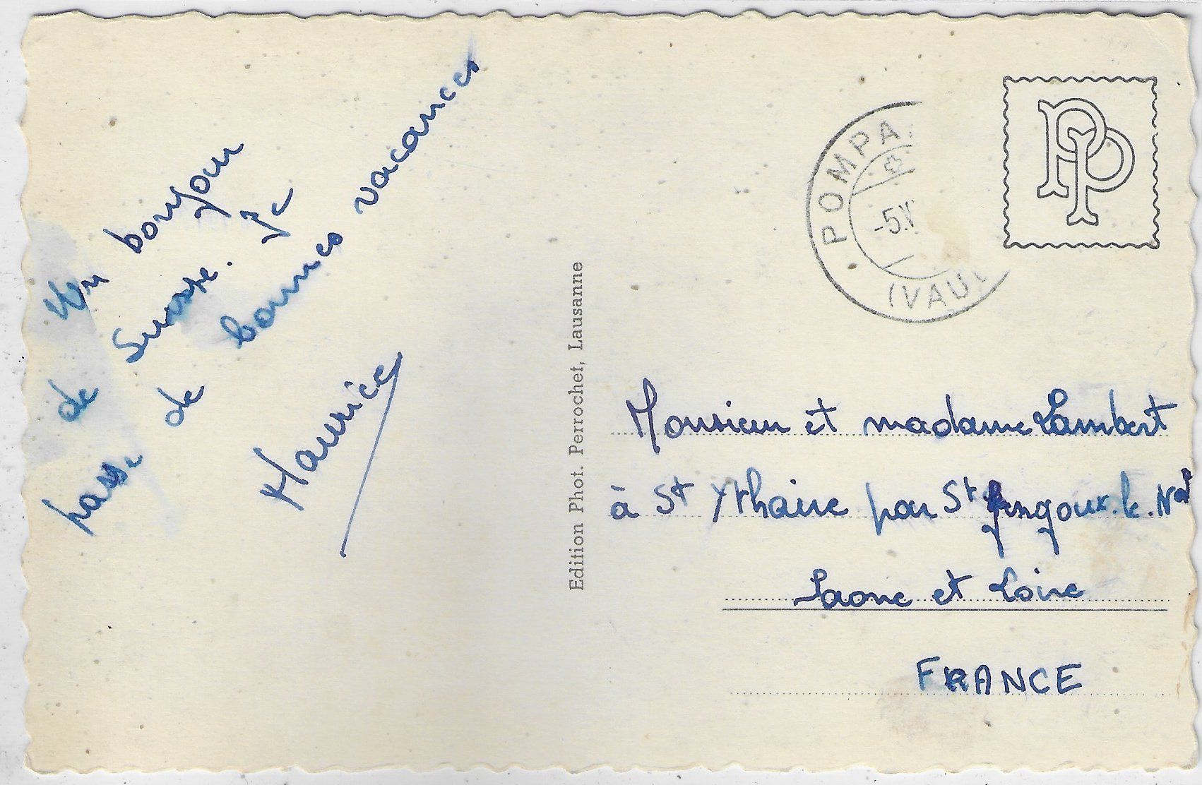 Cartoline postali: Pompaples - Saint-Loup – Usato da Ettingen venduto da Kartenplanet 1