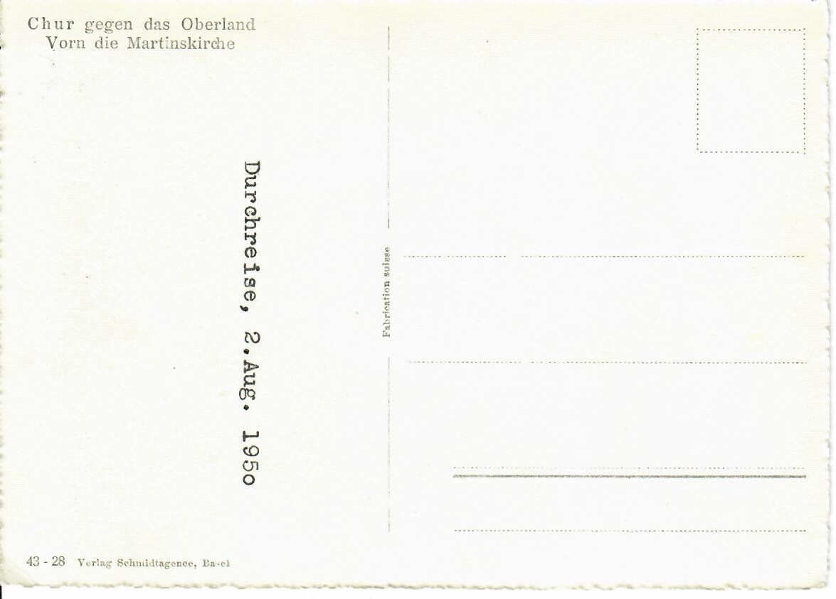 Cartoline postali: Chur – Usato da Hochdorf venduto da Ziegel-16 1