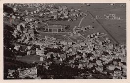 Davos, Luftaufnahme, gelaufen um 1925