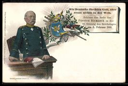 Bismarck am Schreibtisch, Zitat aus der 