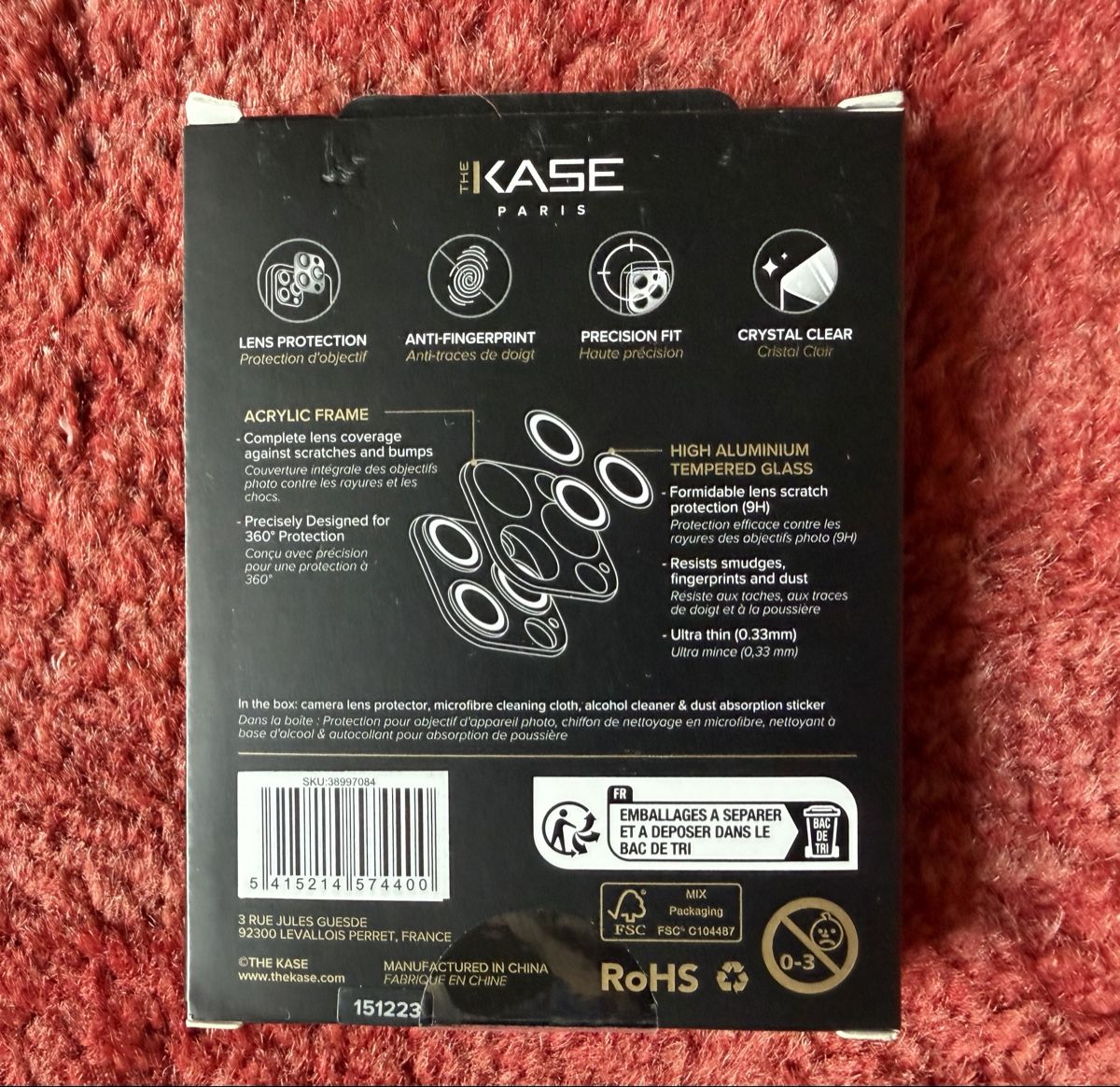 Apple Cover & Protezioni schermo: KASE Objektivschutz iPhone 14 Pro/Pro Max neu – Nuovo e nell'imballaggio originale da Biel/Bienne venduto da SirRolf 1