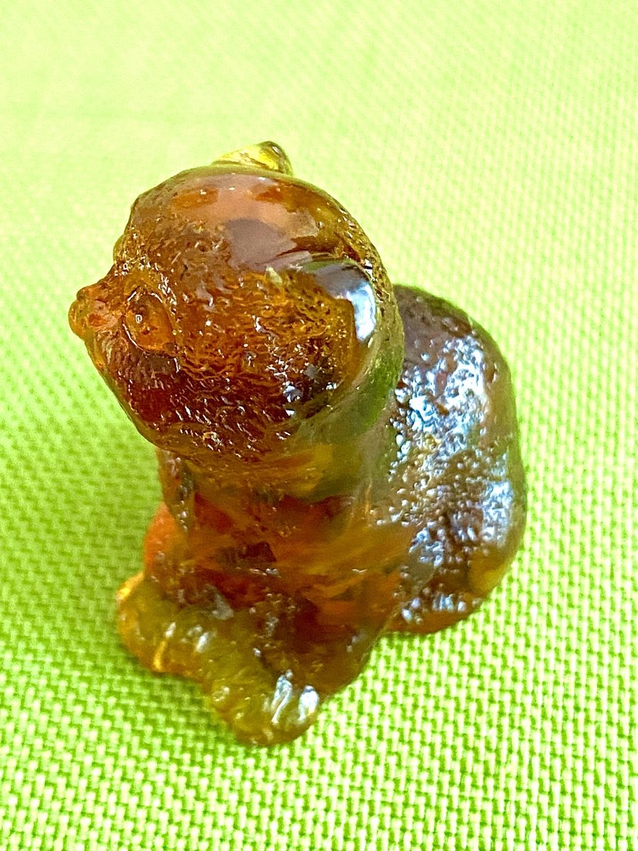 Statuette: Katzenfigur aus echten baltischen Bernstein – Nuovo (secondo la descrizione) da Egg b. Zürich venduto da Schoggi17 3