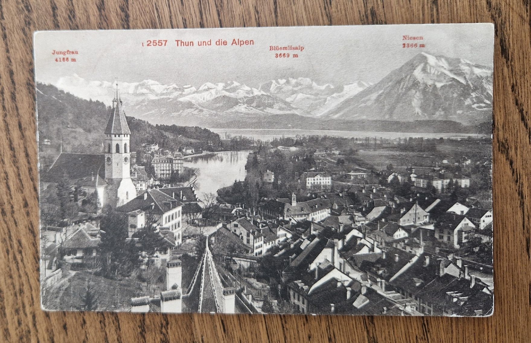 Cartoline postali: Thun und die Alpen – Usato da Ebikon venduto da Donar50