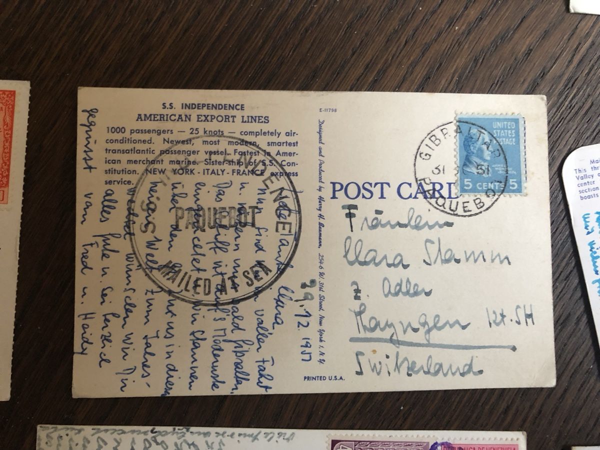Ansichtskarten: 14 alte Ansichtskarten AMERICAS inkl. Schiffspost – Gebraucht aus Lufingen von Rac0 5
