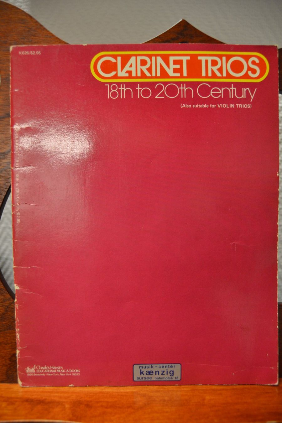 Libri: Clarinet Trios 18th to 20th Century – Usato da Büron venduto da Lizali