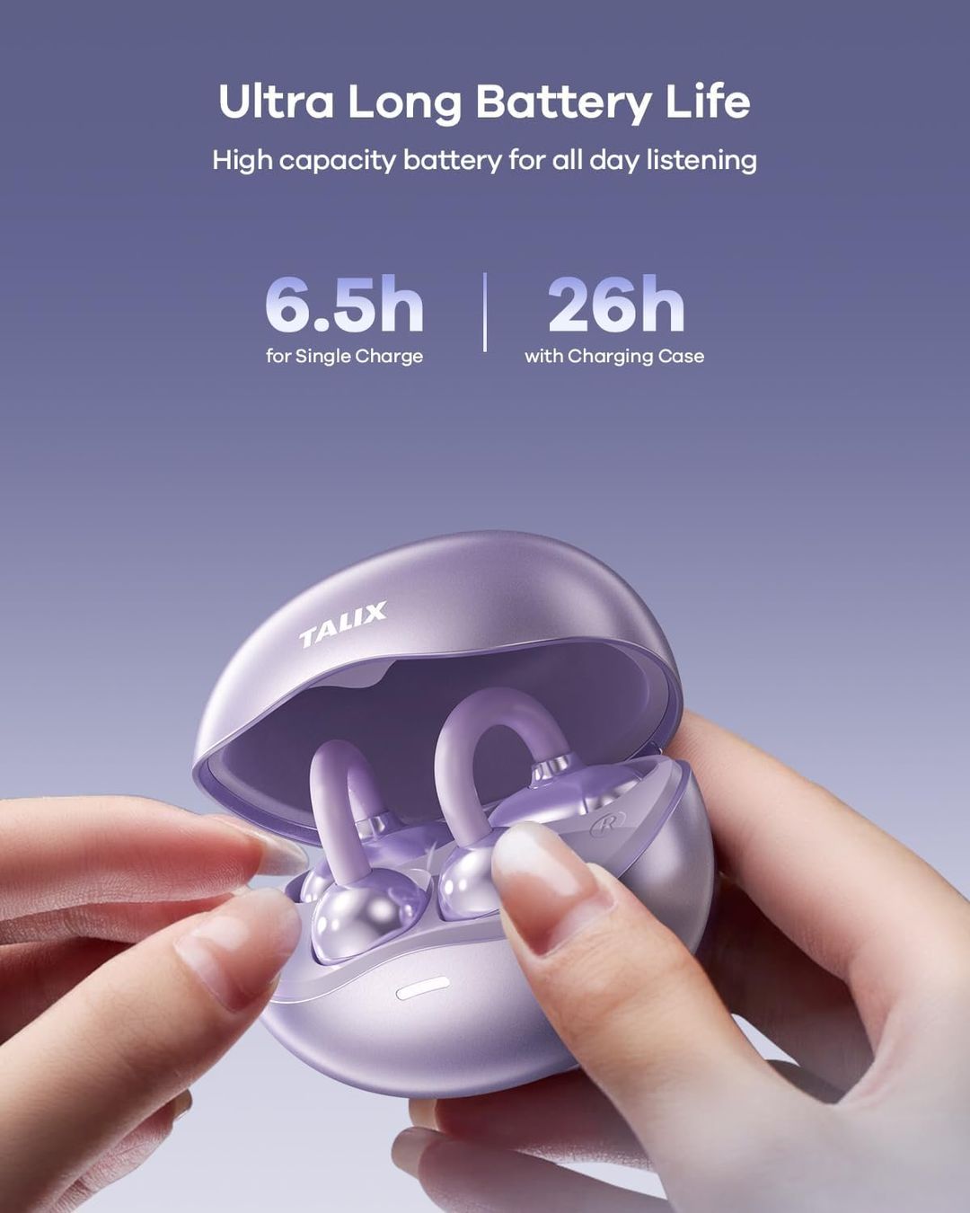 Cuffie: Open Ear Bluetooth Kopfhörer Clip-On Violett TALIX X6 – Nuovo e nell'imballaggio originale da Suhr venduto da SchnapperCH 6