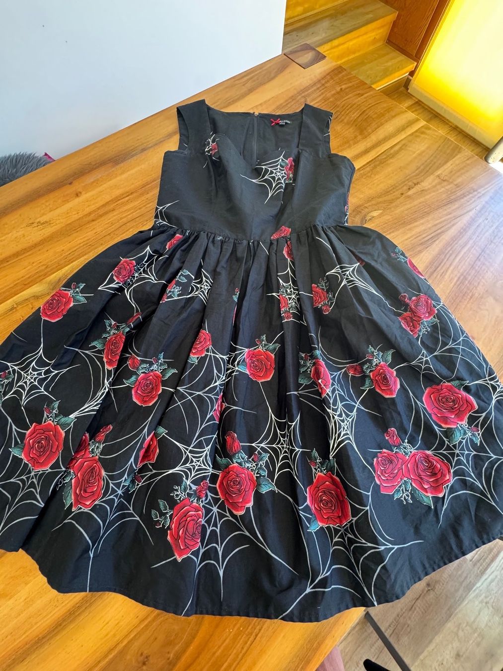 Vestiti: Hell Bunny Rockabilly Gothic Kleid L optional mit Petticoat – Usato da Meiringen venduto da Jackwashere 5