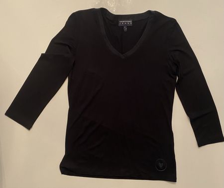 Schickes Emporio Armani Shirt, schwarz, Gr. D 36