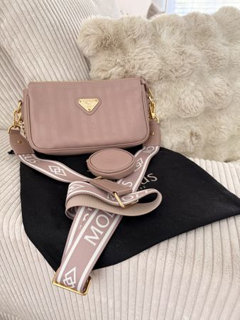 Maison Mollerus Tasche Zell rosa/gold