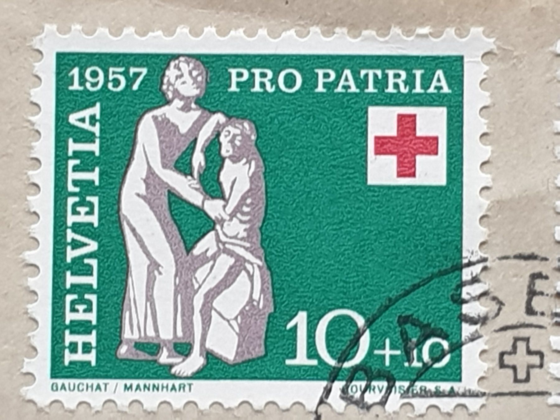 Alle Briefmarken: (225)  Brief mit Satz Pro Patria 1957 – Gebraucht aus Schwarzhäusern von Inot3 3