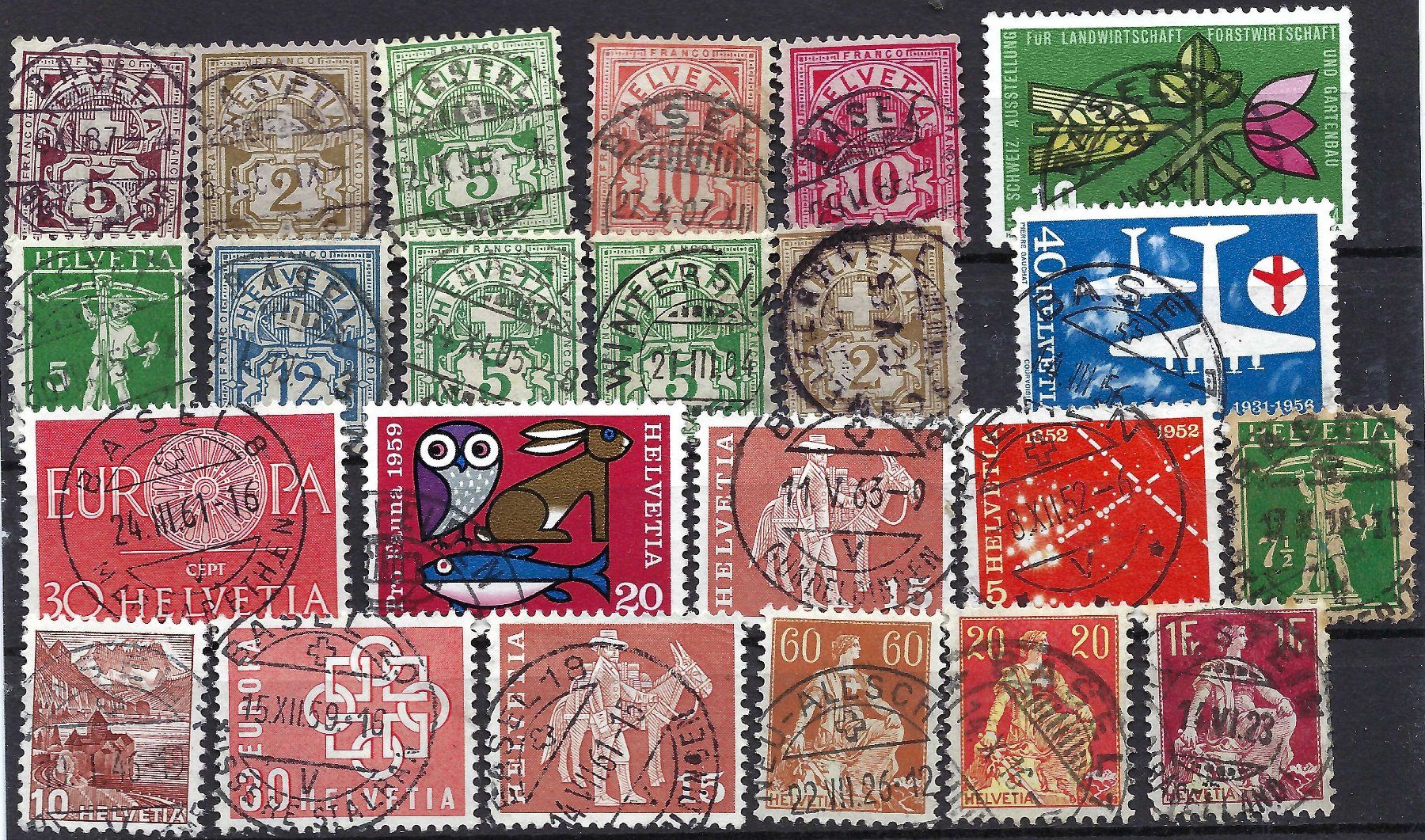 Tutti i francobolli: Vollstempel Basel – Usato da Bürglen UR venduto da Tellbike