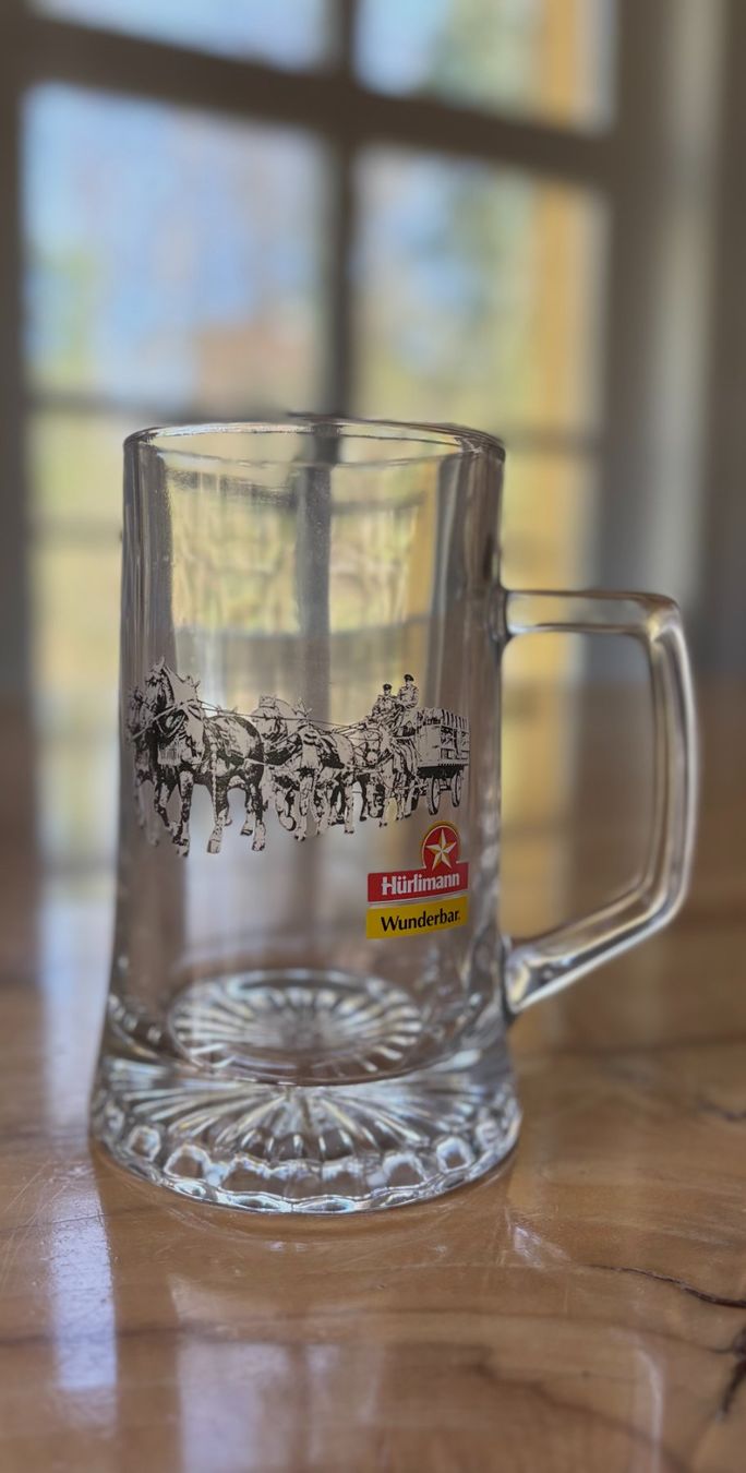 Hürlimann Gläser: Bierhumpen Hürlimann 6 Stk. – Gebraucht aus Zürich von Drahtzug 2