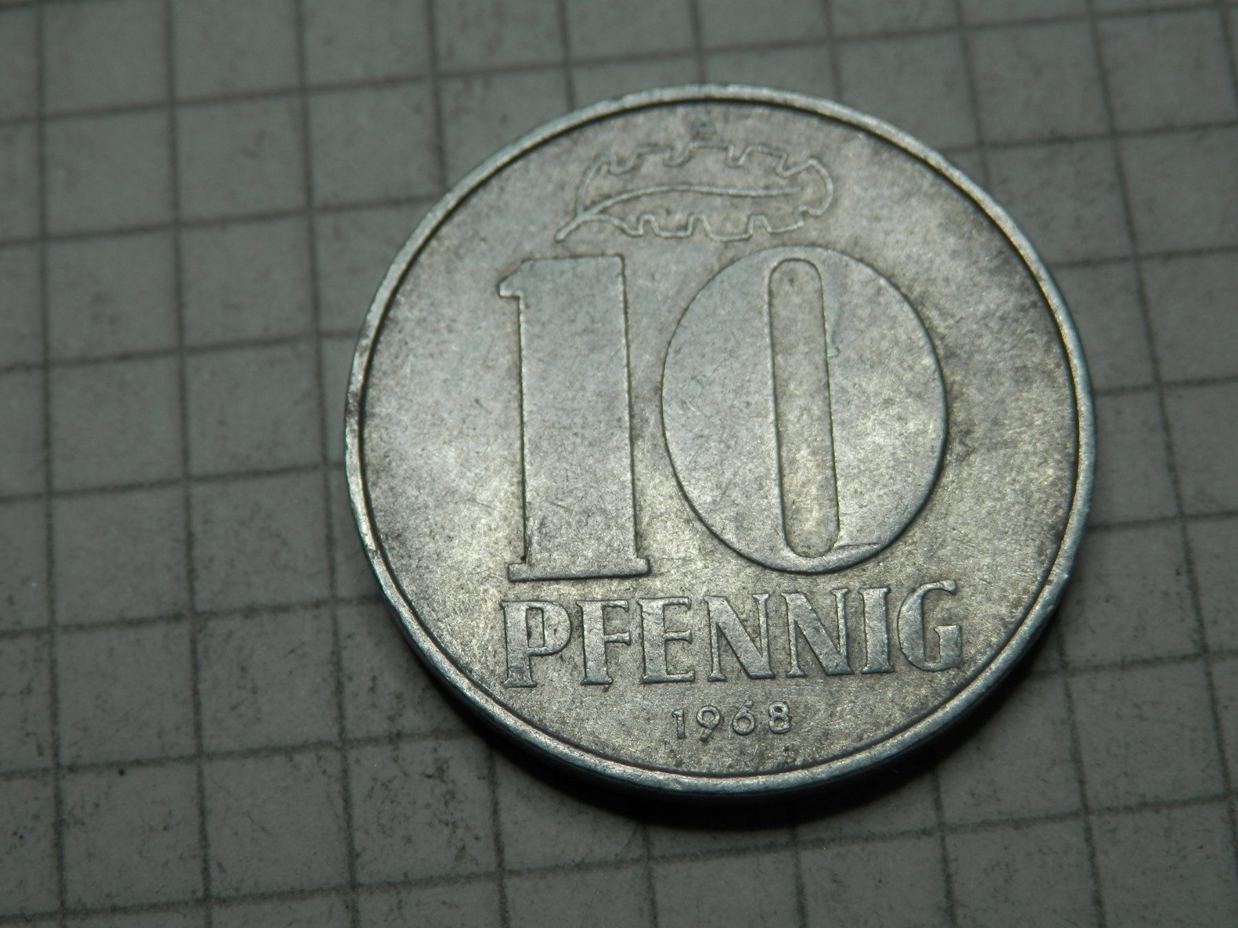 Tutti le monete: Deutschland - DDR 10 Pfennig, 1968 – Usato da Weiach venduto da weiach81 1