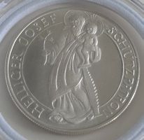 Seltene Silbermedaille 1968 Heiliger Josef, Schutzpatron