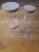 2 Vorratsgläser und 1 Karaffe