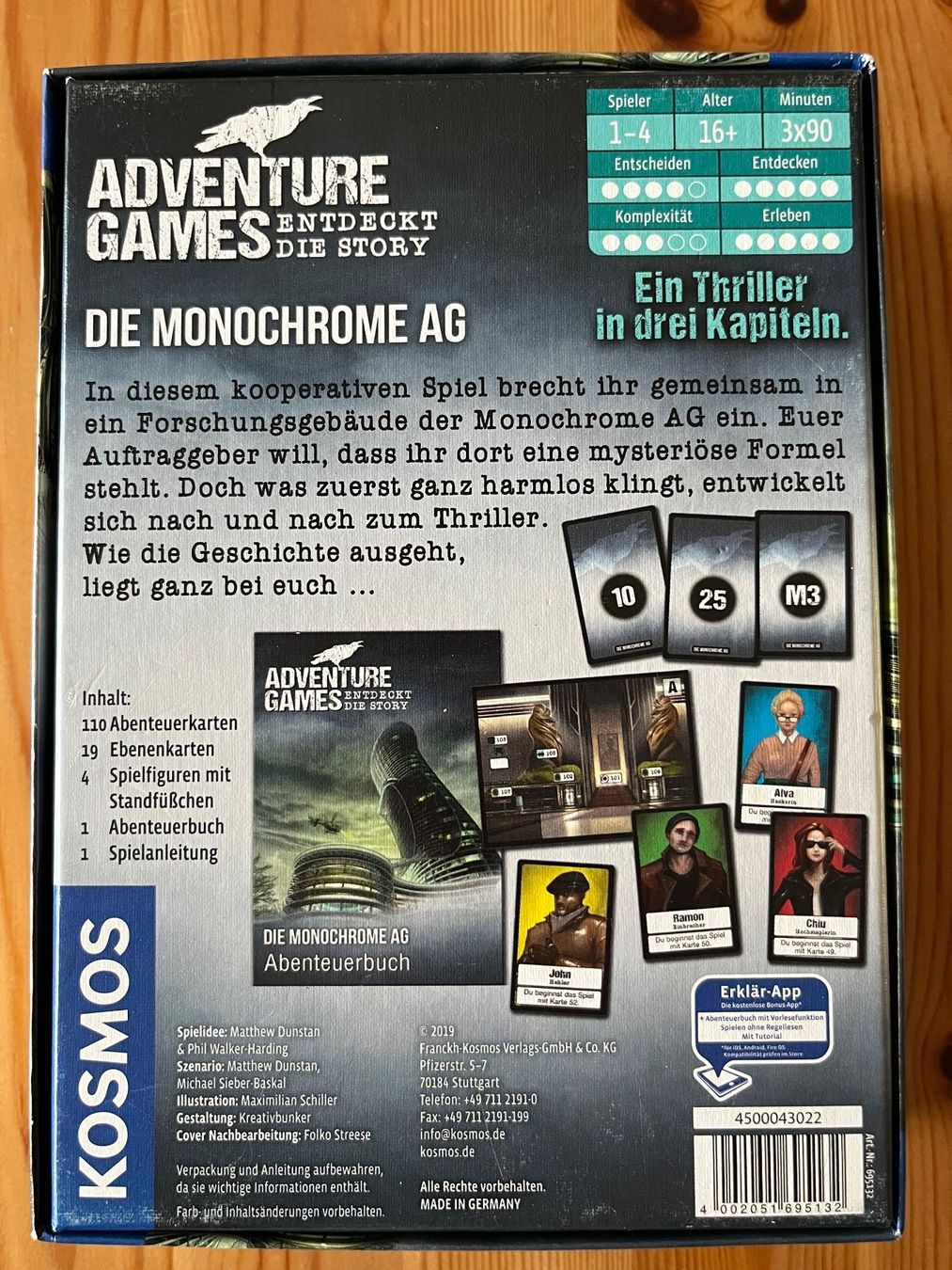 Kosmos Giochi: Adventure Games: Die Monochrome AG – Usato da Zürich venduto da Gurkis 3