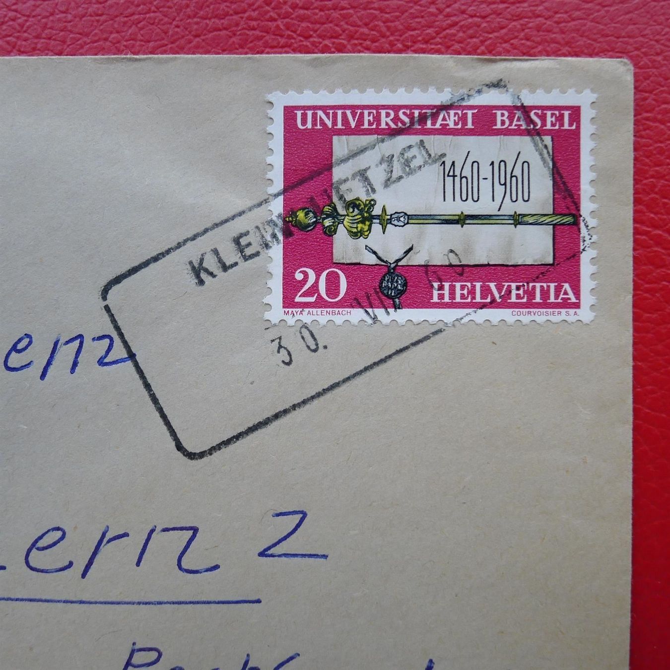 Alle Briefmarken: 1960: rarer Aushilfsstempel KLEIN-LUETZEL (Solothurn) – Gebraucht aus Sursee von Luzernerraute 1