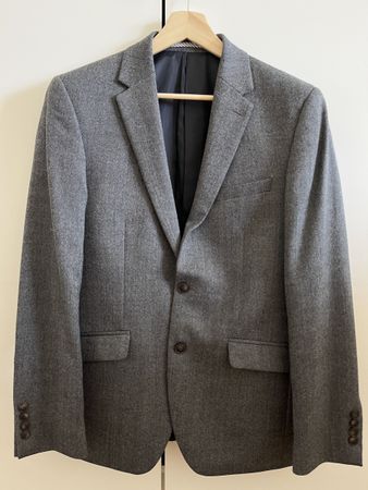 M&S Collection Tailored Sakko Gr. 48 - Wool Rich - Grau