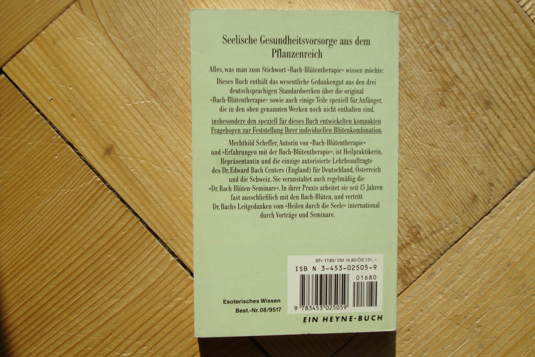 Bücher: BACH-BLÜTEN-THERAPIE - Selbsthilfe - Mechthild Scheffer – Gebraucht aus Bern von carola31 1