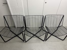 3 Jarpen Stühle Sessel Niels Gammelgaard Ikea 1980er  