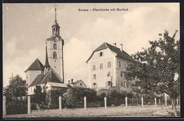 AK Sursee, Pfarrkirche mit Murihof