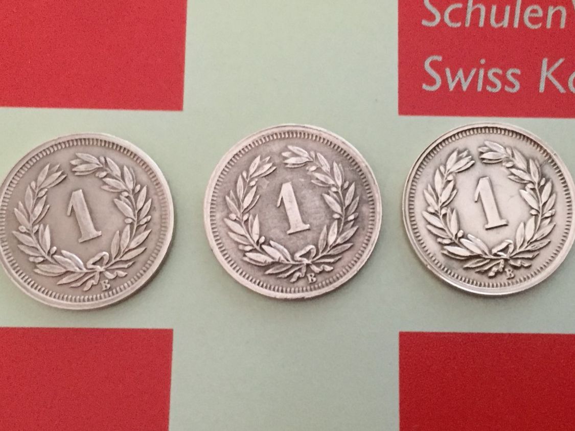 Alle Münzen: 1 Rappen - TRIO 1941 vz – Gebraucht aus Elsau von herbybay 1