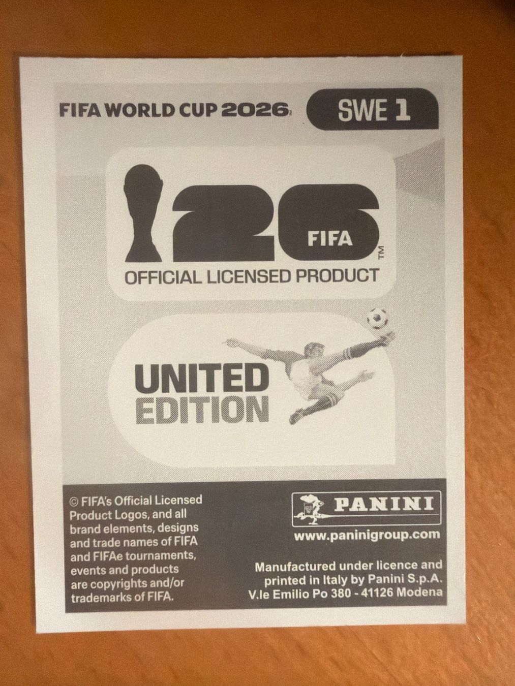 Panini Sammelbilder & Trading cards: Panini SWE1 – Neu (gemäss Beschreibung) aus Susten von Rechnun 1