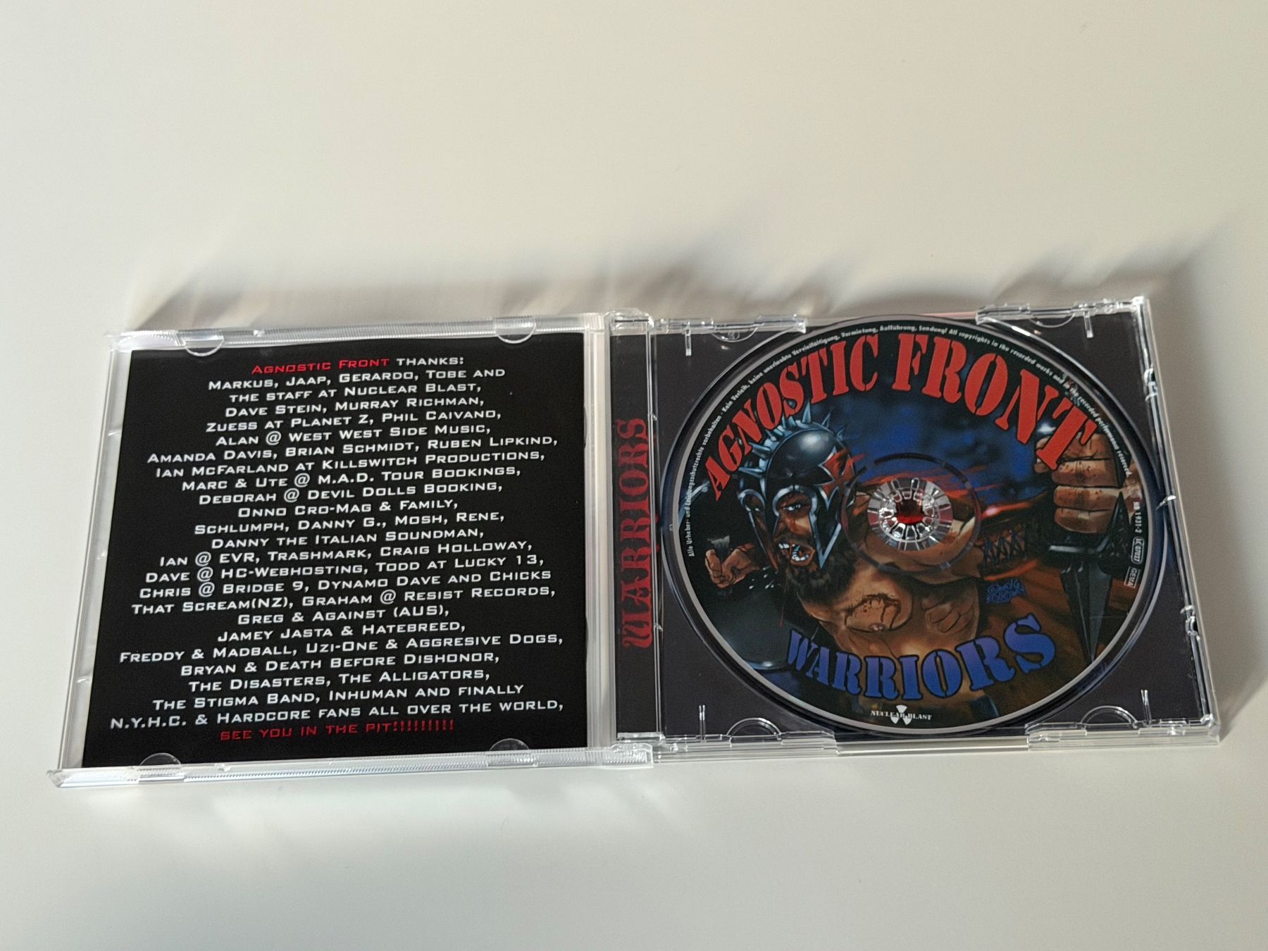 CD: Agnostic Front - Warriors CD – Usato da Altstätten SG venduto da sheamus 2