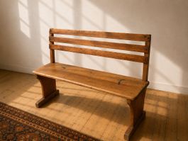 Antike Schweizer Beizenbank / Holzbank ca. 1920– 1950