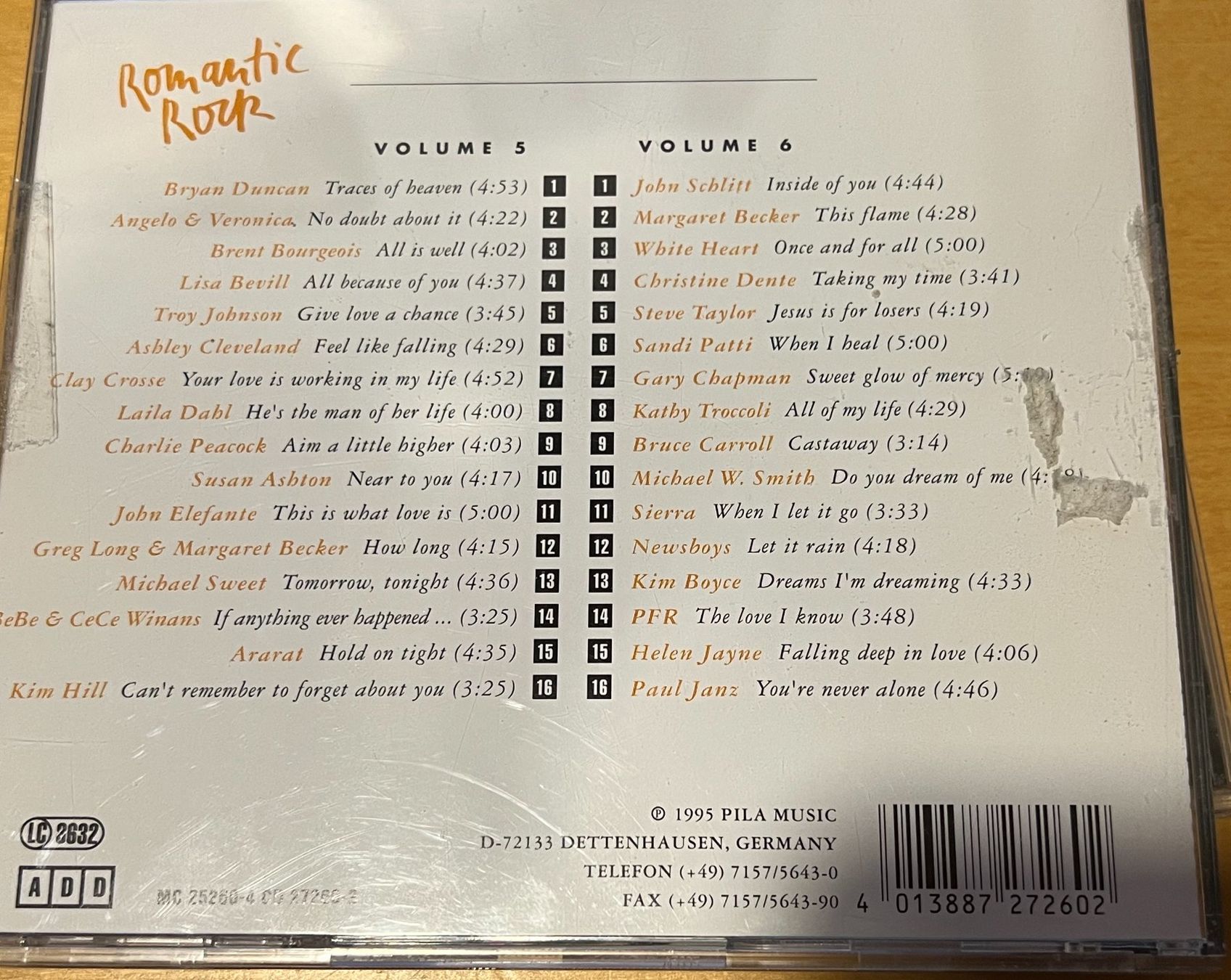 CDs: CD "Romantic Rock" Sammlung – Gebraucht aus Müllheim Dorf von Sleepnot 1