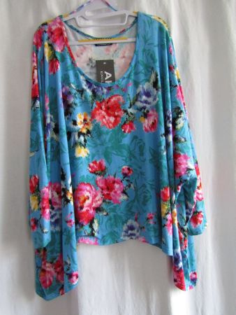 Gr. 50/64, lockere Tunika, weite A-Form von AKH Fashion