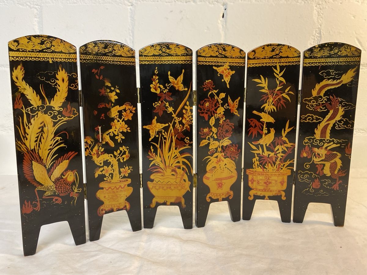 Tutte le decorazioni: Kleiner Asiatischer Wandschirm 6-teilig – Usato da sursee venduto da trilli-tralli 4